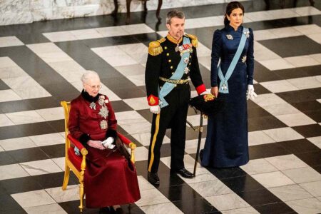 Queen Margrethe of Denmark and Prince Frederik