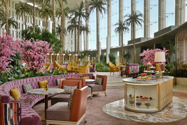 The Waldorf Astoria Peacock Lounge ideal for ladies who lunch.