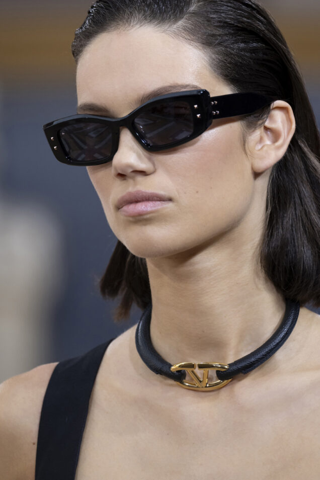 Black sunglasses at Valentino SS24